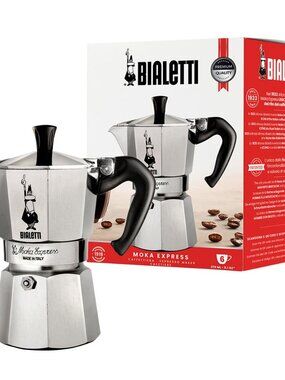Bialetti Moka Express Stovetop Espresso Maker, 6 Cups